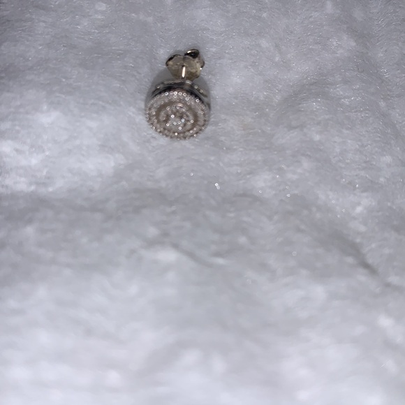 Single Diamond Halo Double Stud Earring by ZALES Jewelry The Diamond Store - Picture 9 of 15